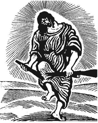 Otto Pankok, Christ, 1950, gravure sur bois antifasciste, réutilisée en RDA par les groupes de chrétiens pacifiques. Photo D.R.